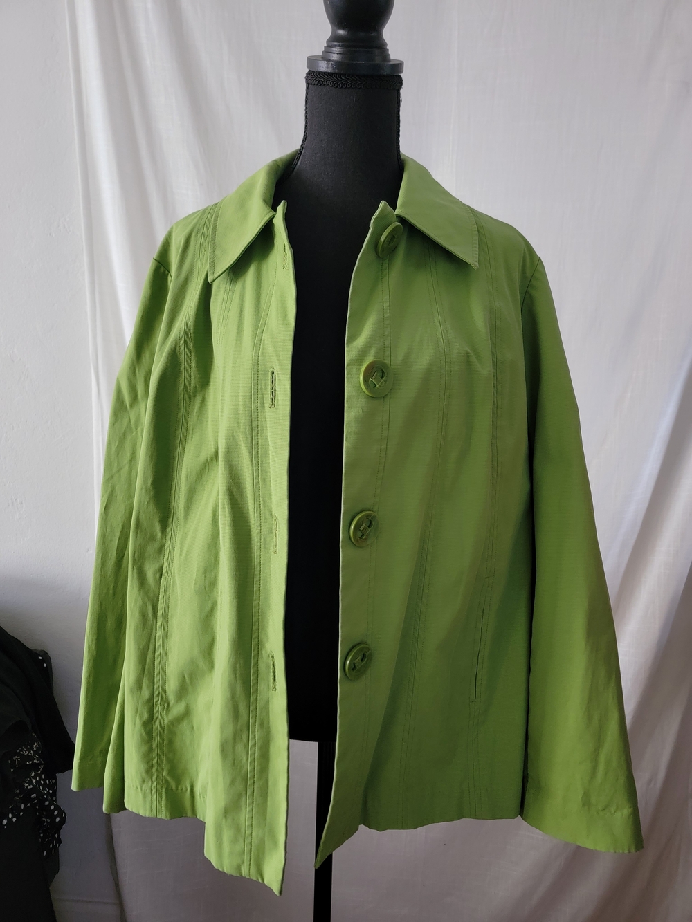 Lightweight Women's Lime Green Shirt Jacket